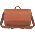 Kenneth Cole REACTION Manhattan Messenger Shoulder Satchel Bag Colombian Leather Laptop Computer & Tablet Travel Briefcase, Brown