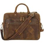 Ringsun Leather Briefcase for Men Large Satchel Bags, Mens Business Travel Case Messenger Bag, Fits 15.6" Leather Laptop Bag