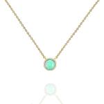 PAVOI 14K Gold Plated Created Opal Necklace | Opal Necklaces for Women