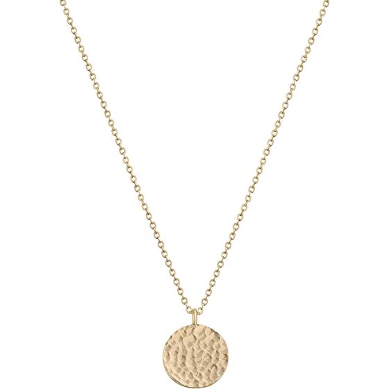 Fettero Pendant Necklace Gold Choker Layered Coin Open Karma Circle Full New Crescent Moon 14K Gold Plated Dainty Simple Moon Phase Jewelry for Women Gift