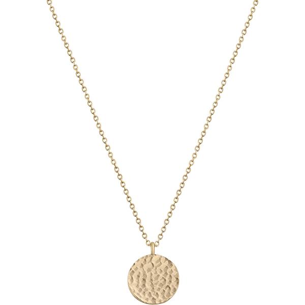 Fettero Pendant Necklace Gold Choker Layered Coin Open Karma Circle Full New Crescent Moon 14K Gold Plated Dainty Simple Moon Phase Jewelry for Women Gift