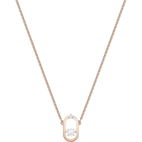 Swarovski Sparkling Dance North Jewelry Collection, Rose Gold Tone Finish, Red Crystals, Clear Crystals