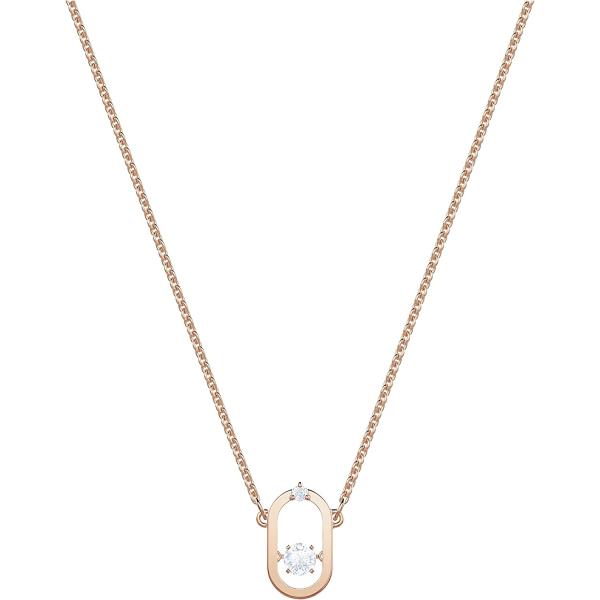 Swarovski Sparkling Dance North Jewelry Collection, Rose Gold Tone Finish, Red Crystals, Clear Crystals