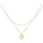 MEVECCO Layered Heart Necklace Pendant Handmade 18k Gold Plated Dainty Gold Choker Arrow Bar Layering Long Necklace for Women