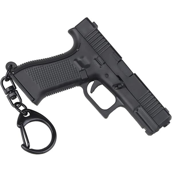 Mini Gun Keychain Accessories, Pistol Shape Key Chain, Tactical Tiny Keychain Guns Shape Model Gift, Cool Keychains for Men