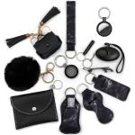 BATUMEYE Keychain Set for Woman Gifts with Alarm,Card Holder,Travel Bottle Keychain Accessories