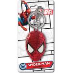 Marvel Spider-Man Colored Head Pewter Key Ring Multi-colored, 1"