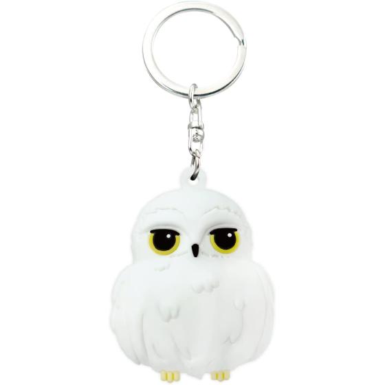Harry Potter Kawaii Hedwig Owl 3D Key Ring Key Accessory,Multi-colored,3