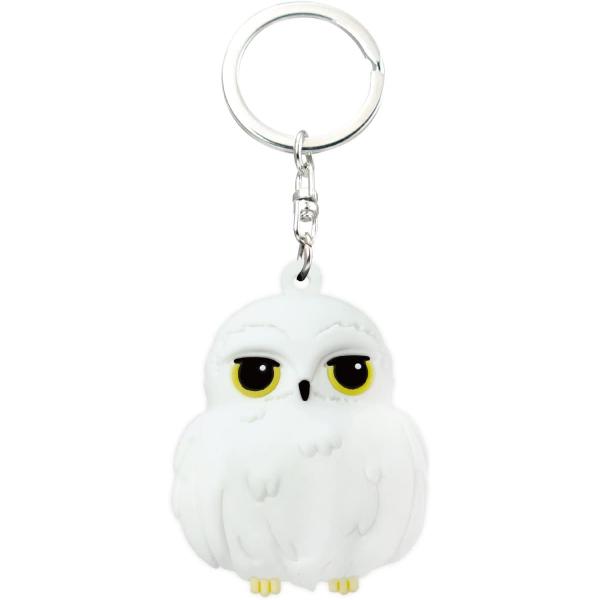 Harry Potter Kawaii Hedwig Owl 3D Key Ring Key Accessory,Multi-colored,3