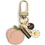 elago AirPods Keyring [PEACH] - Charm for AirPods, Handbag, Tote, Purse, Backpack, Bag, Car Key, Durable Keychain, Sturdy material, Cute Accessories for Women