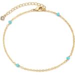 MEVECCO Anklet for Women Gold Chain 14K Gold Plated Dainty Boho Beach Summer Simple Foot Jewelry Ankle Bracelet for Girls