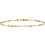 PAVOI 14K Gold Plated Tennis Anklets for Women | Tennis Ankle Bracelet for Women