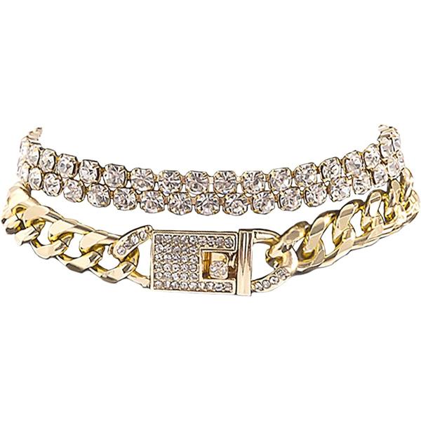 Impurain Bling Tennis Anklet Bracelet for Women Layered Link Chain Anklet Beach Shiny Rhinestone Ankle Jewelry…
