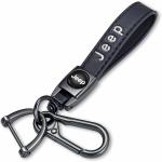 Bikte Genuine Leather Key Chain Suit for jeep Car Key Fob Key Chain Keychain Wrangler Compass Cherokee Renegade Patriot Grand Commander