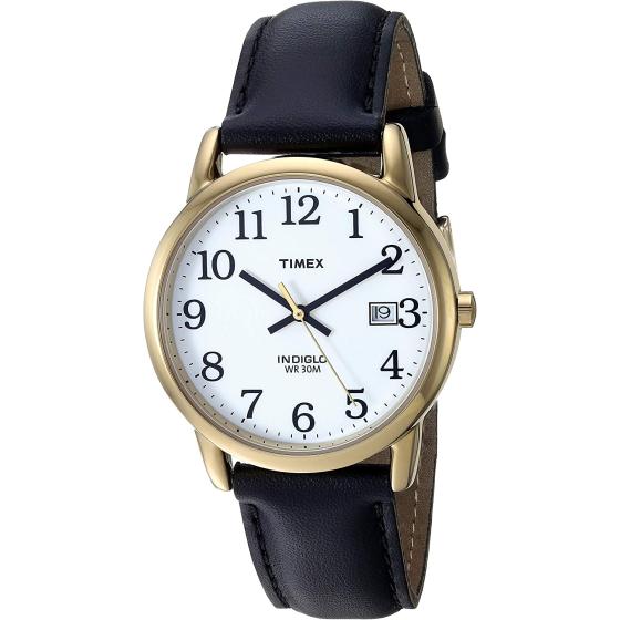 Timex Men's Easy Reader Date Leather Strap Watch