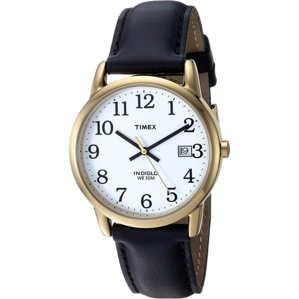 Timex Men's Easy Reader Date Leather Strap Watch