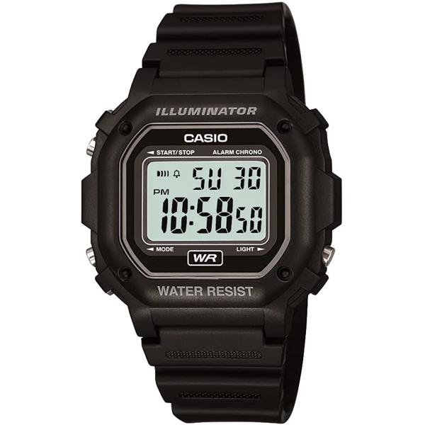Casio Men's F108WH Illuminator Collection Black Resin Strap Digital Watch