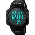 MJSCPHBJK Mens Digital Sports Watch, Waterproof LED Screen Large Face Military Watches and Heavy Duty Electronic Simple Army Watch with Alarm