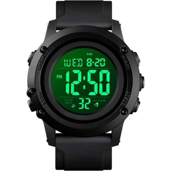Men's Digital Sports Watch Large Face Waterproof Wrist Watches for Men with Stopwatch Alarm LED Back Light