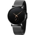 LIGE Mens Watches Ultra-Thin Analog Quartz Minimalist Stainless Steel Mesh Band Dress Watches for Men