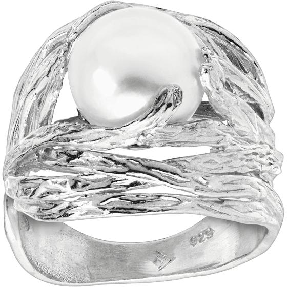 Silpada 'Nested Cultured Pearl' 9.5-10 mm Freshwater Cultured Pearl Ring in Sterling Silver