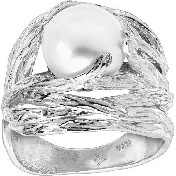 Silpada 'Nested Cultured Pearl' 9.5-10 mm Freshwater Cultured Pearl Ring in Sterling Silver