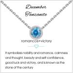 Presentski Birthstone Necklace for Women Sterling Silver 925 Solitaire Pendant Dainty Necklace Birthday Gifts for Women Girls Birthstone Necklaces for Mom