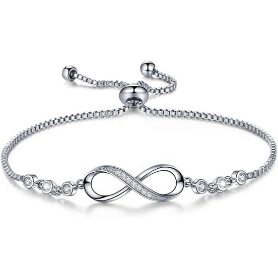 Infinity Love Bracelets for Women Girls, Birthday Mothers Day Jewelry Gifts for Her Girlfriend Wife Mom from Daughter Son