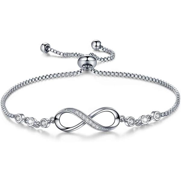 Infinity Love Bracelets for Women Girls, Birthday Mothers Day Jewelry Gifts for Her Girlfriend Wife Mom from Daughter Son