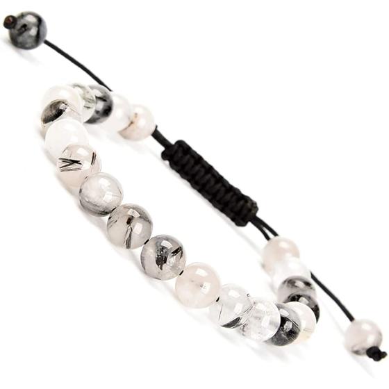 MASSIVE BEADS Natural Healing Power Gemstone Crystal Beads Unisex Adjustable Macrame Bracelets 8mm