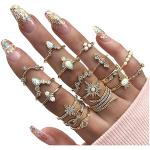 YOOESTORES82 Gold Boho Ring Sets Stackable Knuckle Ring Vintage Snake Finger Rings Set Stacking Joint Midi Trendy Rings Sets for Women Girls