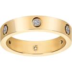 AoJun Fashion Classic 18K Gold Plated Titanium Steel Women Stacking Ring Best Gifts Couples Valentine's Day
