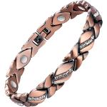Jecanori Pure Copper Bracelets for Women,Ultra Magnetic Bracelets for Women with 3500 Gauss Magnets,Crystal Mother's Day Jewelry Gift, Sizing Tool