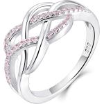 YL Celtic Knot Rings 925 Sterling Silver Twisted Knot Ring 18k White Gold Plated Infinity Statement Rings
