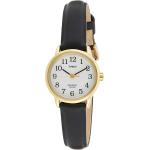 Timex Women's T20433 "Easy Reader" Gold-Tone and Black Leather Watch