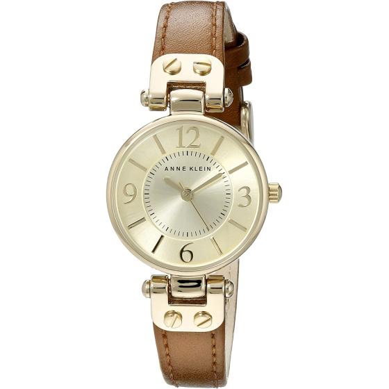 Anne Klein Women's Leather Strap Watch