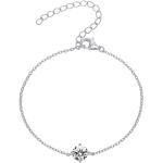 PAVOI 14K Gold Plated Cubic Zirconia Solitaire Diamond Bracelet | Bridesmaid Bracelets | Gold Bracelets for Women