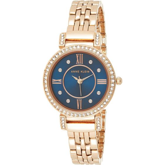 Anne Klein Women's Premium Crystal Accented Bracelet Watch, AK/2928