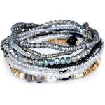 MengPa Stackable Beaded Bracelets for Women Bohemian layering Strand Statement Jewelry