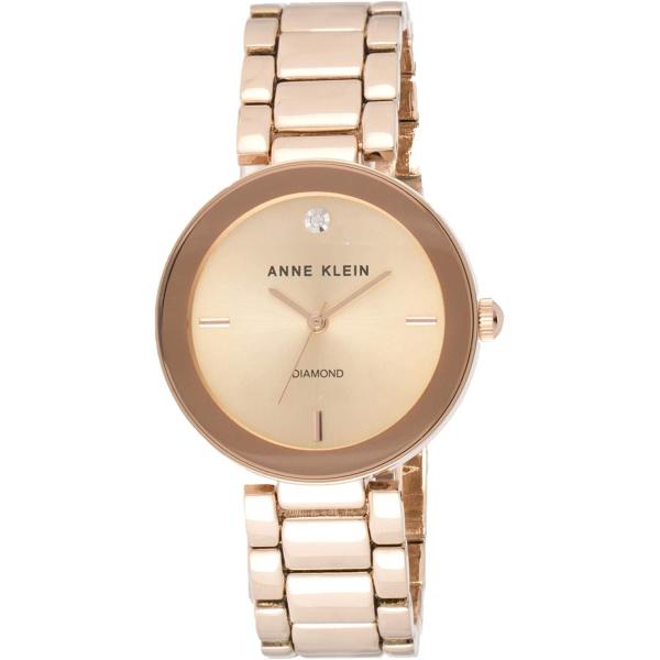 Anne Klein Women's Genuine Diamond Dial Bracelet Watch
