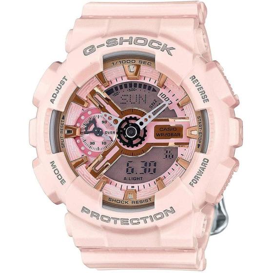 Sports Watch Gold and Pink Dial Pink Quartz Ladies