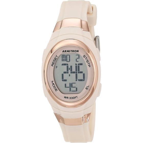 Armitron Sport Women's Digital Chronograph Resin Strap Watch, 45/7034