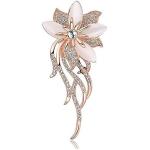 Daisy Jewelry Womens Elegant Flower Floral Bridal Wedding Bouquet Brooches Imitation Cats Eye Brooch Pins