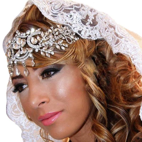 BELLAWOO Crown Tiara Vintage Crystal Bride Bridal Wedding Hair Head Band Wear Rhinestone Jewelry Headdress Headband Tiara Coronal Big Crown