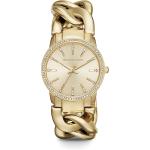 Michael Kors Women's Lady Nini Chain Watch, 3 Hand Quartz Movement with Crystal Bezel