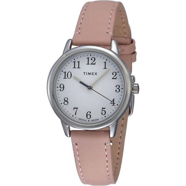 Timex Women's Easy Reader Leather Strap 30mm Watch