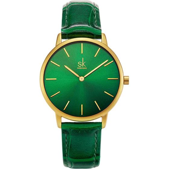SHENGKE Simplicity Creative Women Watch Genuine Leather Elegant Women Watches Ladies Business Wristwatch
