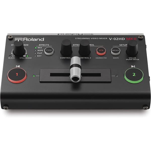 Roland V-02HD MK II – Streaming Video Mixer – The World’s Easiest Two-Camera Livestreaming Solution. Ideal for Online Teachers, Gamers, Worship and All Other Content Makers