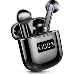 Wireless Earbuds, Bluetoth Earbuds Bluetooth 5.3 Headphones with 4 Mic, 2023 ear buds wireless Headphones, HiFi Stereo Noise Cancelling Bluetooth Earphones, LED Display, 25H Playtime for Sport Black