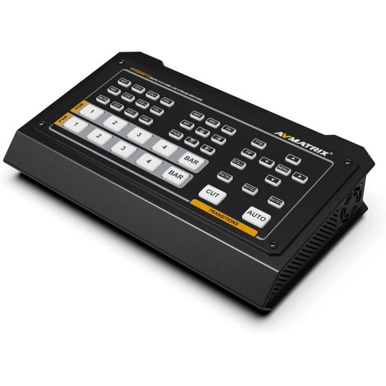 AVMATRIX Video Switcher HVS0401U Live Streaming 4CH HDMI/DP PC Remote Control USB Capture to Computer (HVS0401U)